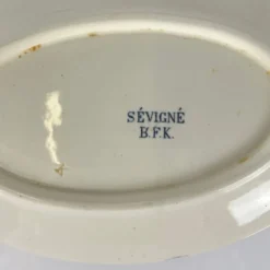 Ravier terre de fer BFK (Boch Frères Keramis), modèle "Sévigné", Belgique, début XXe
