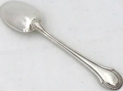 Ravinet d'Enfert 6 cuillères à moka argent massif Minerve, godrons Art Déco