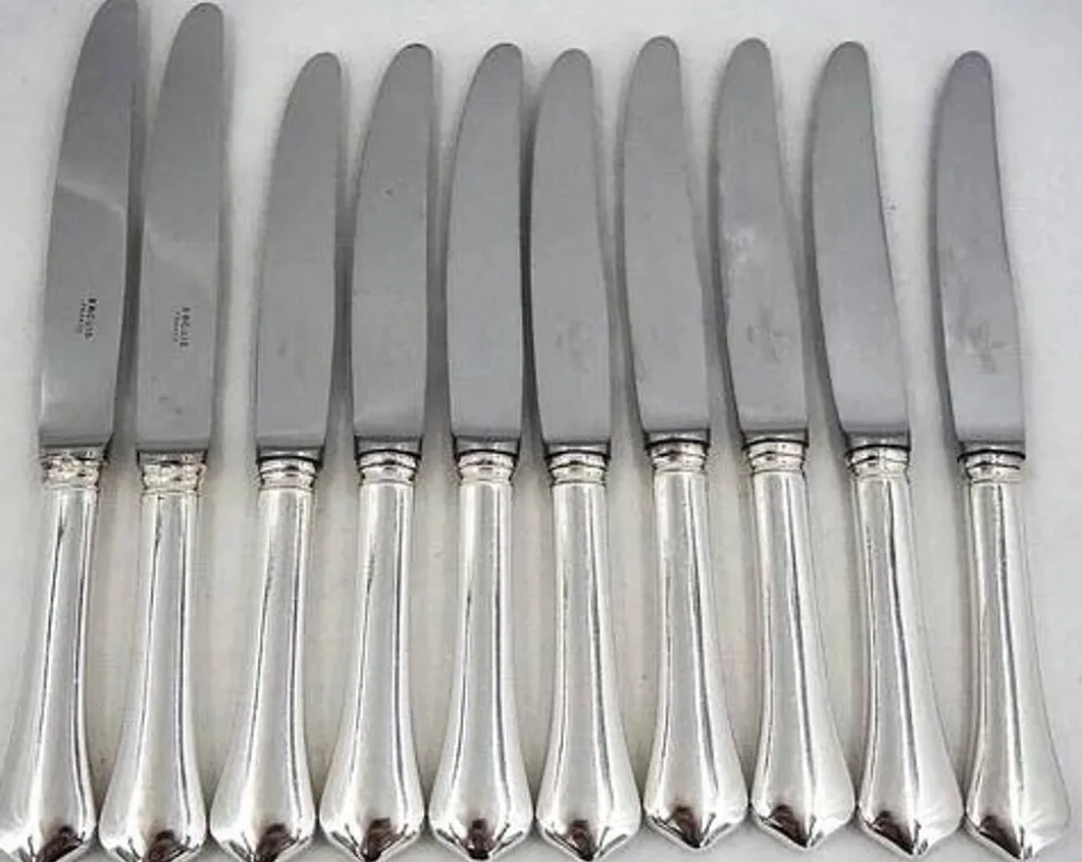Ravinet d'Enfert, Ercuis Brantome lot de 20 couteaux, 10 de table + 10 à dessert