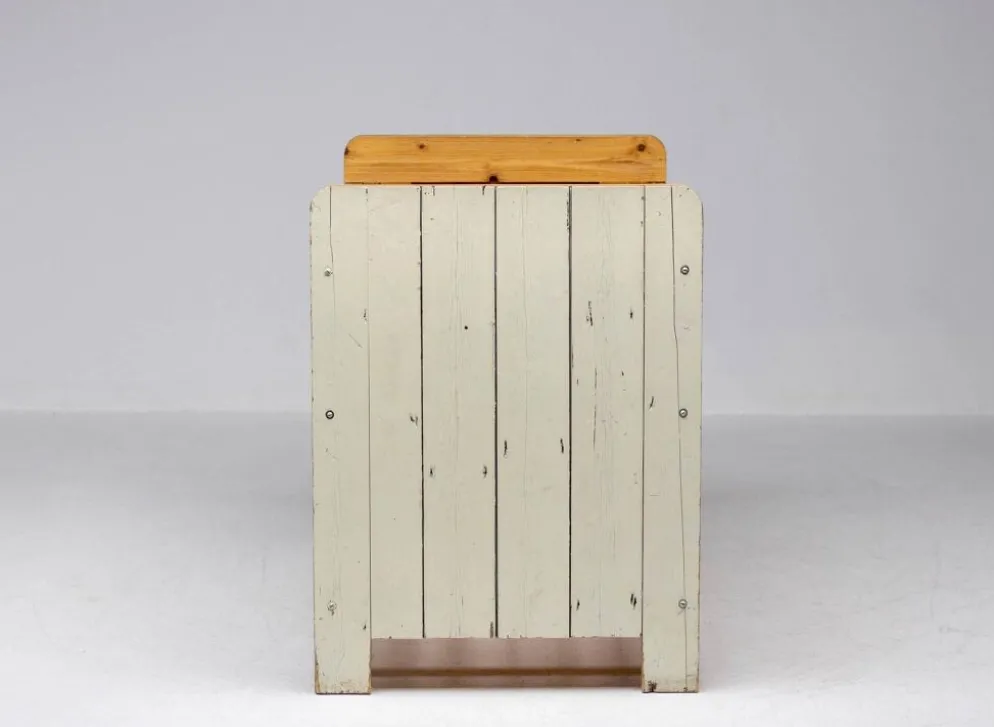 Reclaimed wood bench by Piet Hein Eek
