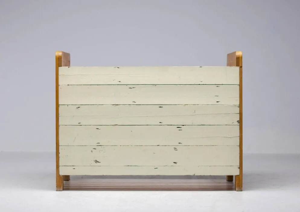 Reclaimed wood bench by Piet Hein Eek