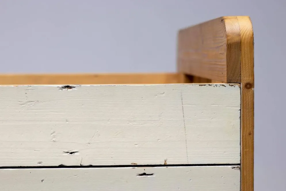 Reclaimed wood bench by Piet Hein Eek