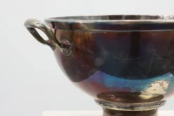 Refroidisseur à champagne en argent massif Art déco avec surface patinée, France années 1920.
