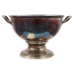 Refroidisseur à champagne en argent massif Art déco avec surface patinée, France années 1920.