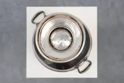 Refroidisseur à champagne en argent massif Art déco avec surface patinée, France années 1920.