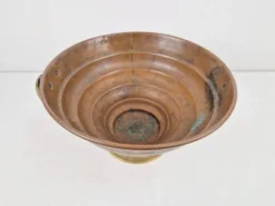 Refroidisseur à champagne en cuivre et laiton vintage, France, années 1950