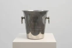 Refroidisseur à vin en argent massif Art Déco, France années 1930