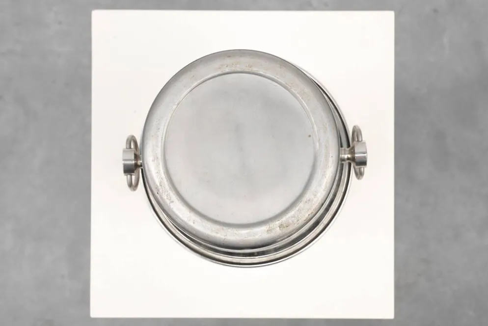 Refroidisseur à vin en argent massif Art Déco, France années 1930