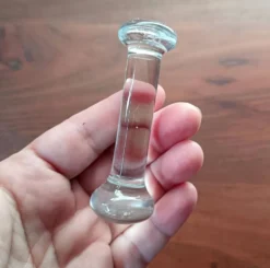 6 repose-couteaux en verre pressé vintage