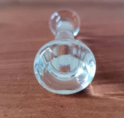 6 repose-couteaux en verre pressé vintage