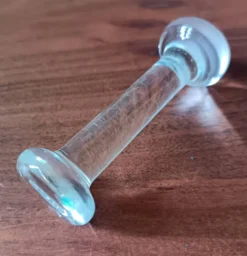 6 repose-couteaux en verre pressé vintage
