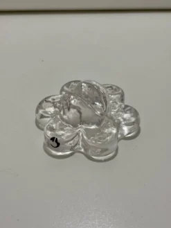4 Repose-couteaux en verre transparent - Pukkeberg - Suède - 1970