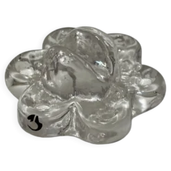 4 Repose-couteaux en verre transparent - Pukkeberg - Suède - 1970