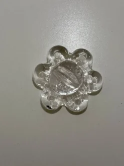 4 Repose-couteaux en verre transparent - Pukkeberg - Suède - 1970