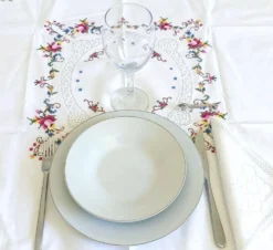 Repose-couteaux vintage, ensemble de six chiens teckels en argent, Italie, 20e siècle