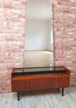 Restored Mid-Century Walnut Vanity Dressing Table by Marian Grabinski - 196