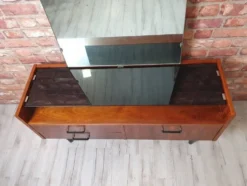 Restored Mid-Century Walnut Vanity Dressing Table by Marian Grabinski - 196