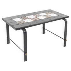 Roger capron (attr. à) - table basse en céramique vers 1950