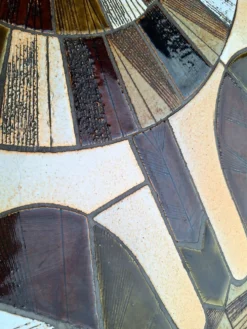 Roger Capron, table basse vintage avec plateau céramique, meuble desig