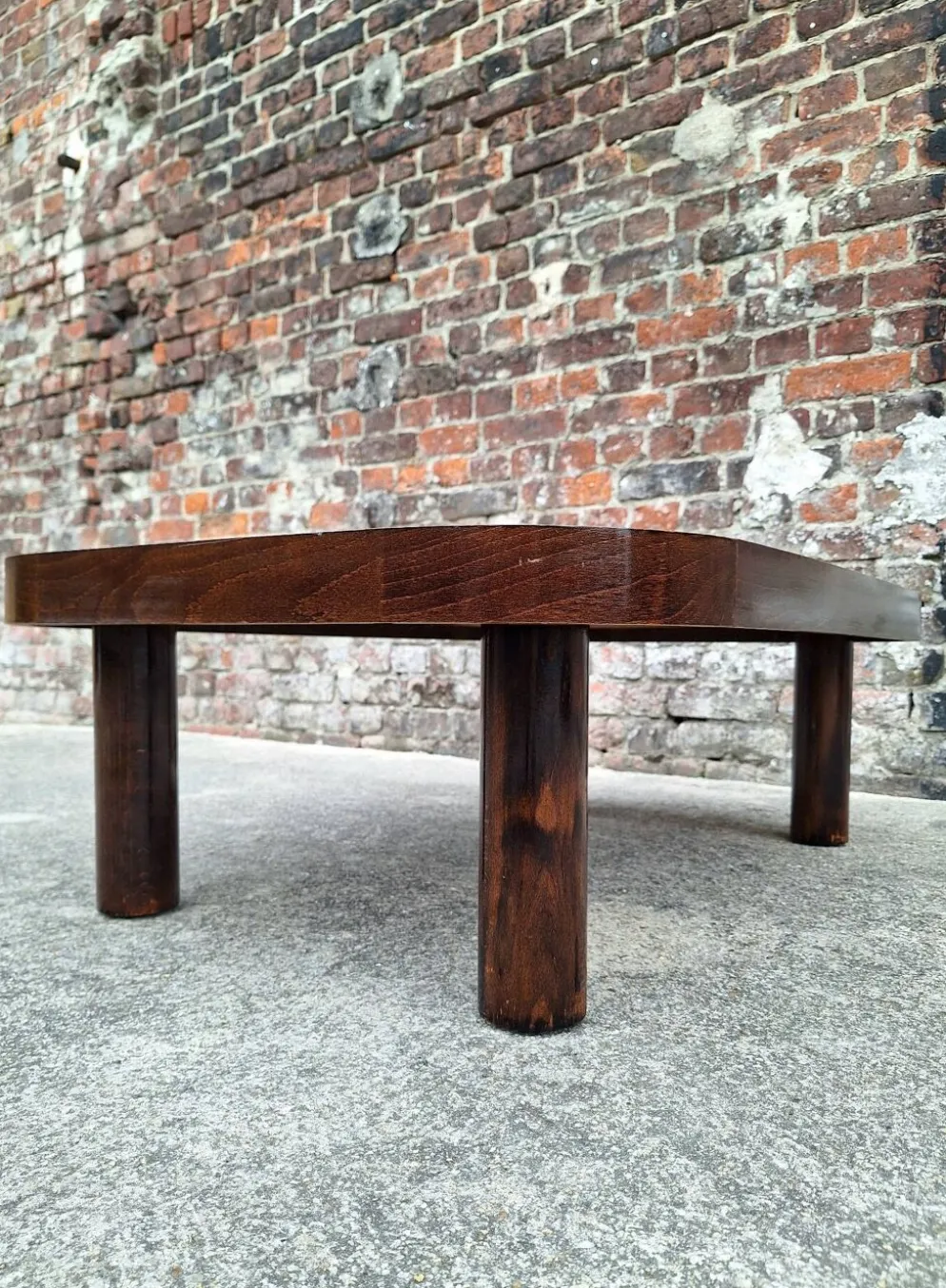 Roger Capron, table basse vintage avec plateau céramique, meuble desig