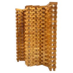 Room divider in Poplar wood 1990'S