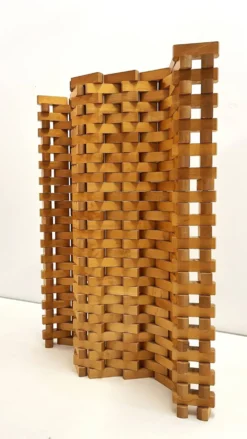 Room divider in Poplar wood 1990'S