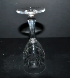 Saint-Louis lot de 6 verres à pied en cristal taillé palmettes 1900 H11.5