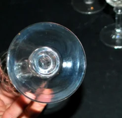SAINT-LOUIS 10 verres à pied en cristal taillé MASSENET Taille 75