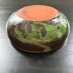 Saladier artisanal vert provençal