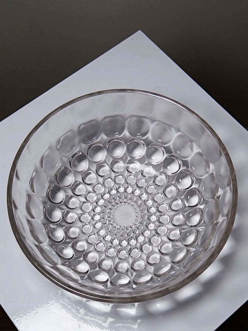 Saladier "Billes" René Lalique en verre, Art Déco circa 1937