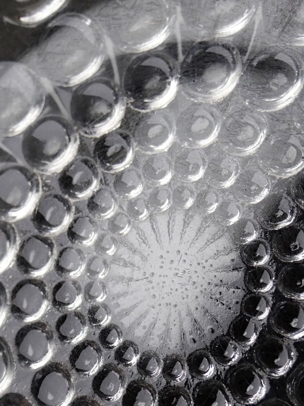 Saladier "Billes" René Lalique en verre, Art Déco circa 1937