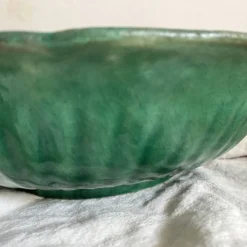 Saladier, coupe à fruits en céramique verte