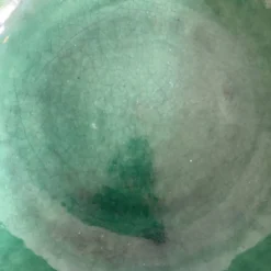 Saladier, coupe à fruits en céramique verte