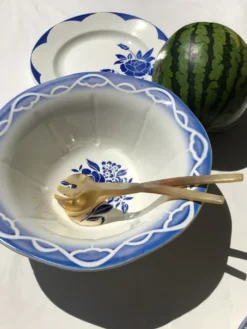 Saladier Digoin Odette grande capacité bleu