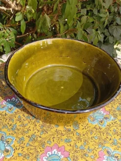 Saladier en céramique vert