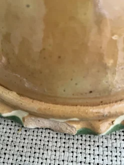 Saladier en terre cuite vernissée