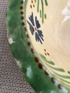 Saladier en terre cuite vernissée