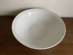 Saladier en terre de fer centre de table Choisy 1900 blanc