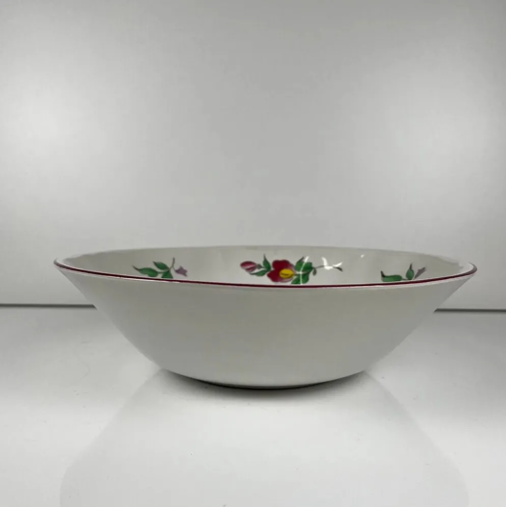 Saladier MM, modèle réverbère par KG Lunéville, motif tulipe