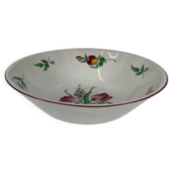 Saladier MM, modèle réverbère par KG Lunéville, motif tulipe