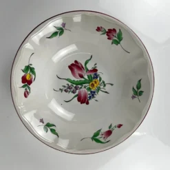 Saladier MM, modèle réverbère par KG Lunéville, motif tulipe