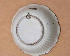 Saladier plat creux en faïence de Nevers XVIIIe