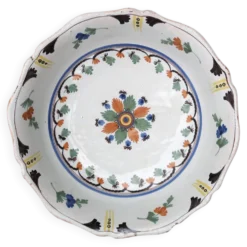 Saladier plat creux en faïence de Nevers XVIIIe