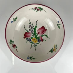 Saladier PM, modèle réverbère par KG Lunéville, motif tulipe