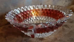 Saladier verre vintage