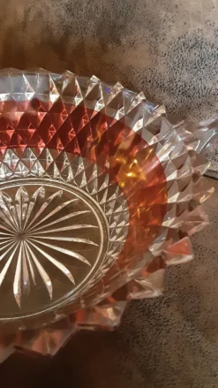 Saladier verre vintage