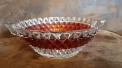 Saladier verre vintage