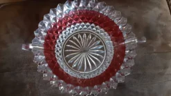 Saladier verre vintage