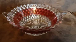 Saladier verre vintage