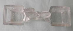 Saleron salière et poivrier en verre coq